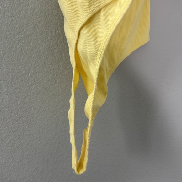 Open Edit Strappy Yellow Bodysuit Medium - Picture 4 of 8
